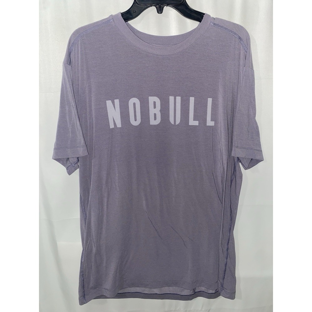 NOBULL Gym T-Shirt Mens XL Lavender Short Sleeve Graphic Performance